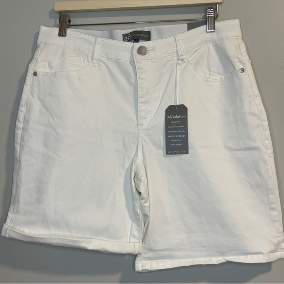 Wit & Wisdom “Ab”solution Women’s White Stretch Denim - Picture 1 of 6